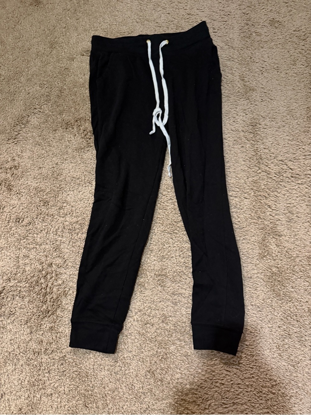 Old Navy Black Jogger Pants with White Drawstring